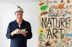Yuval Zommer and book cover of Big Book of Nature Art
