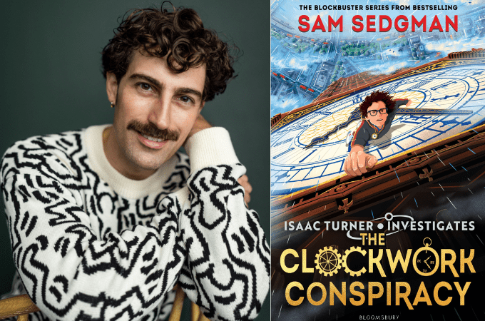 Sam Sedgman and book cover