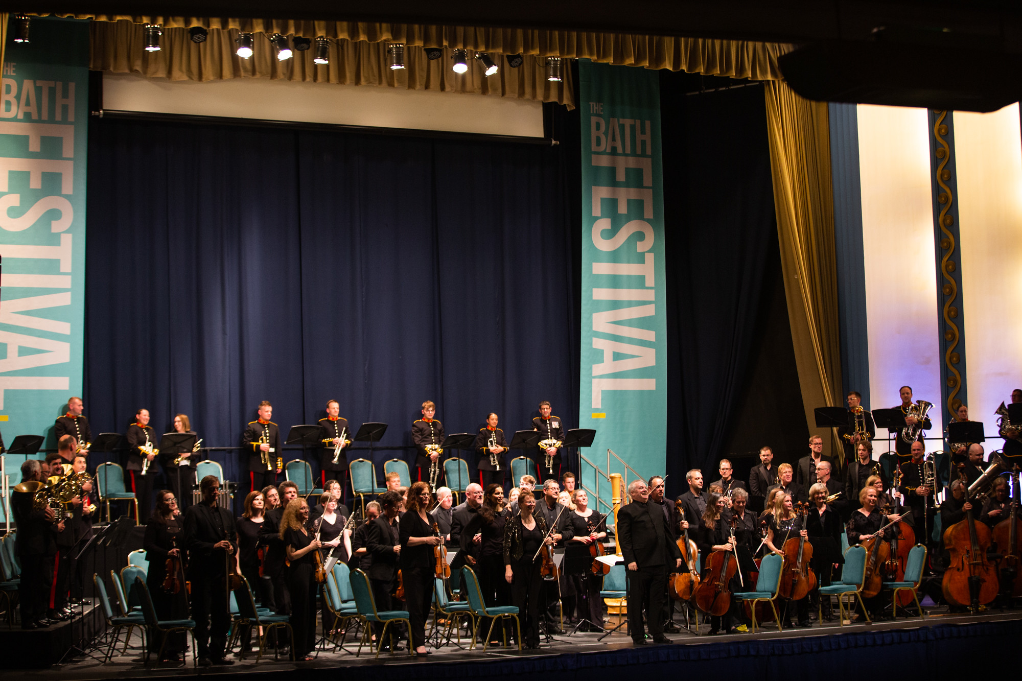 Bath Philharmonia performing onstage at the Forum