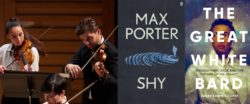Bath Festival Orchestra, Max Porter and book cover of The Great White Bard
