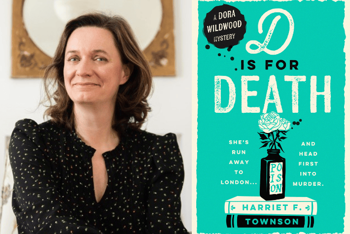 Harriet Evans and book cover D is for Death